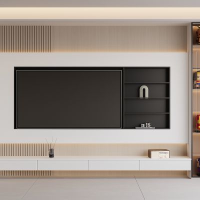 现代电视背景墙 电视柜 造型墙 装饰墙 装饰柜 电视机