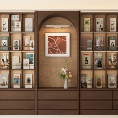 现代书柜展示柜