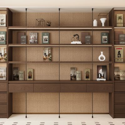 现代书柜展示柜