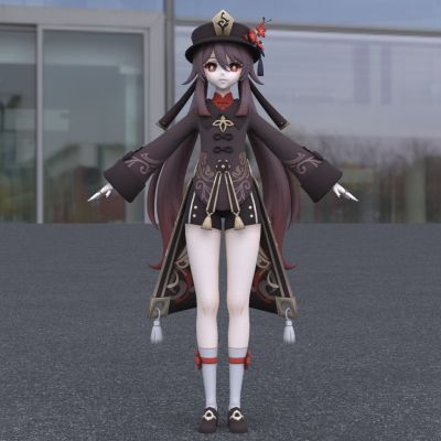 原神二次元少女胡桃