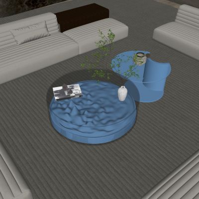 现代茶几组合 字母茶几