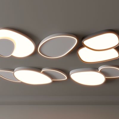 现代吸顶灯 方形吸顶灯 圆形 几何 超薄  卧室 客厅 儿童房 简约