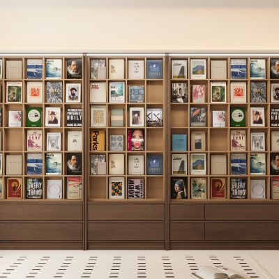 现代书柜，展示架