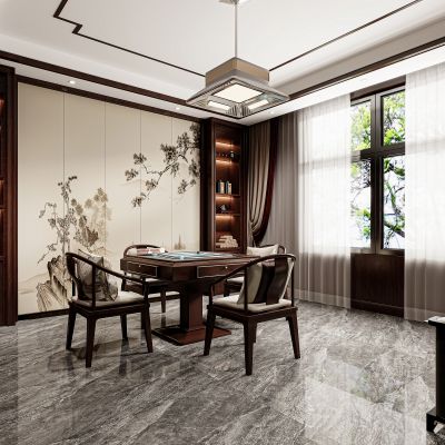 新中式麻将室，麻将室，休闲室，娱乐室