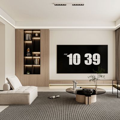 现代客餐厅，客厅，客厅，沙发，背景墙