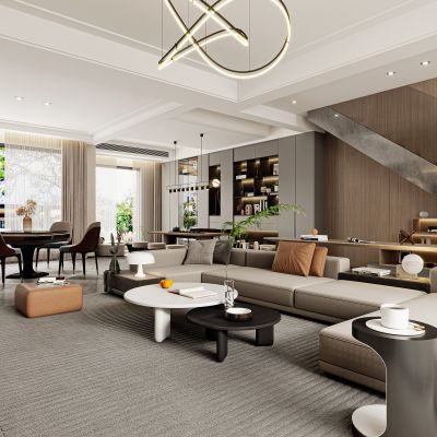 现代客餐厅，简约客餐厅，客餐厅