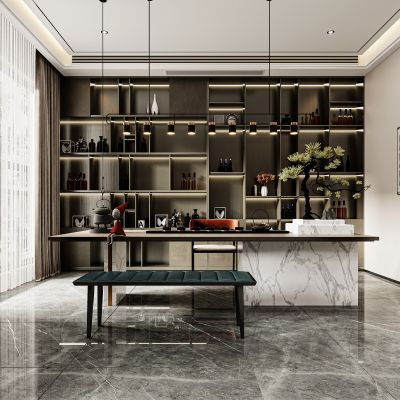 现代茶室，茶室