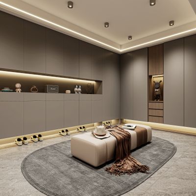 现代玄关，玄关，入户，鞋柜