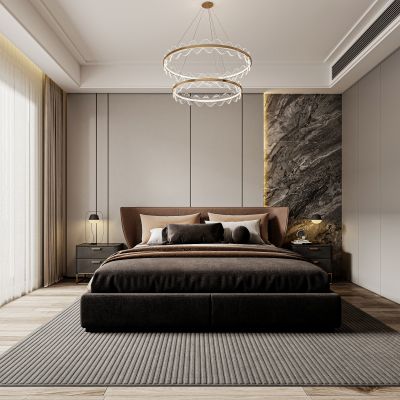 现代卧室，卧室，主人房，主卧