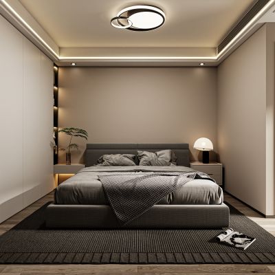 现代卧室，卧室，主人房，主卧