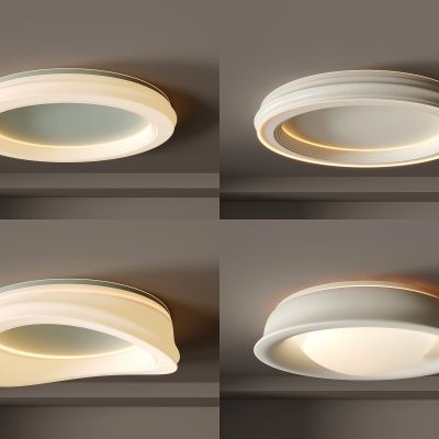 现代奶油风大气高档客厅灯 卧室灯 吸顶灯 圆形几何形灯具组合