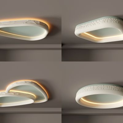 2014现代吸顶灯 圆形吸顶灯 卧室灯 艺术造型灯具 时尚客厅灯模型组合-vr