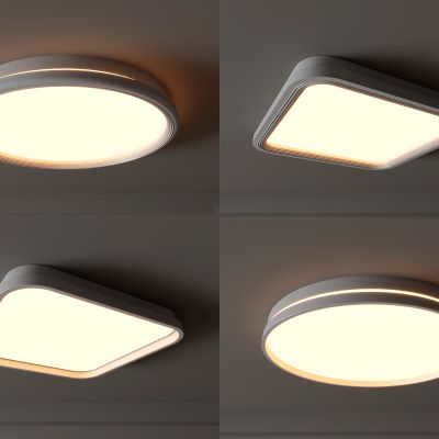 客厅吸顶灯， 简易卧室灯， 现代简约灯 ，新款主灯， 高档轻奢 ，过道灯，书房灯，极简风网红灯，全屋灯具组合3d模型