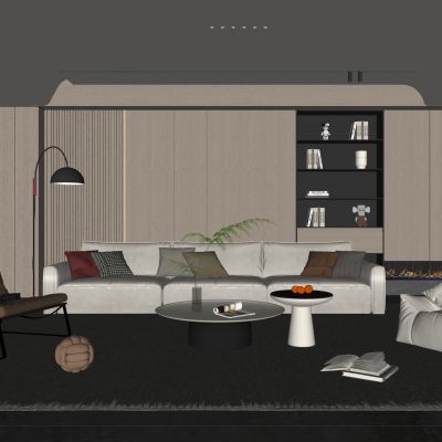 现代家居客厅 现代客厅 简约客厅 现代茶几组合 茶几 落地灯 极简客厅