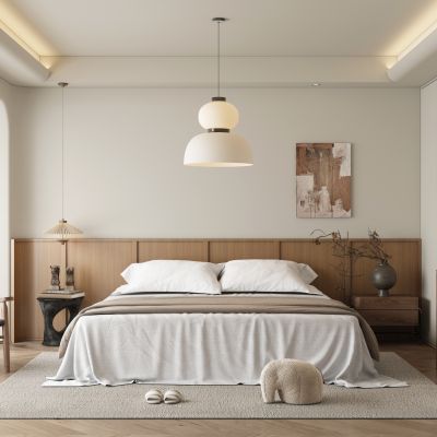 侘寂家居卧室3D模型