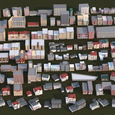 现代乡村民房合集3D模型