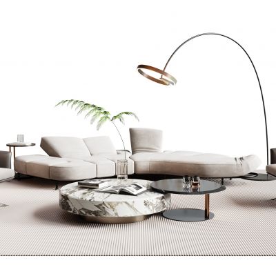 现代沙发茶几组合