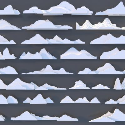 新中式景观石3D模型