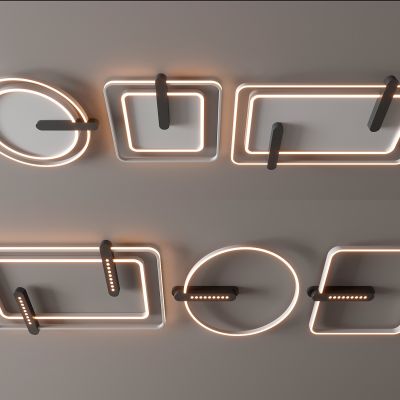 现代吸顶灯 方形吸顶灯 圆形 几何 超薄  卧室 客厅 儿童房 简约