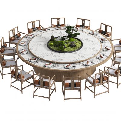 新中式包厢餐桌椅