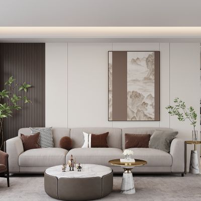 现代沙发背景墙