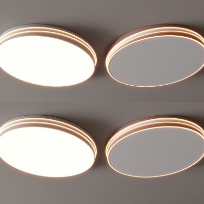 现代吸顶灯 方形吸顶灯 圆形 几何 超薄  卧室 客厅 儿童房 简约