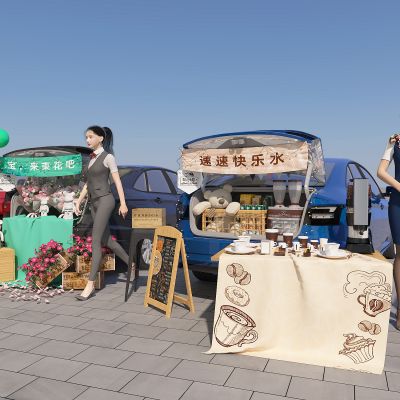 后备箱 市集 夜市 美陈