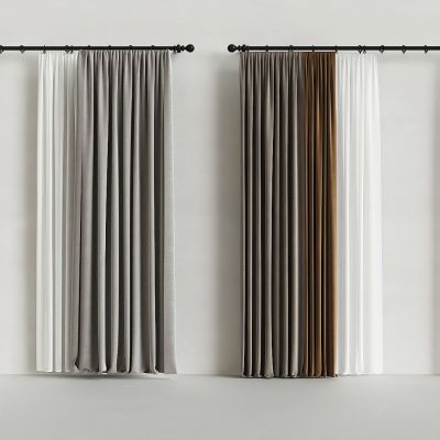 现代窗帘 布帘 纱帘 布艺窗帘 卧室窗帘 客厅窗帘 
