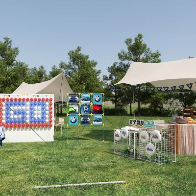 露营 活动 飞盘 互动 