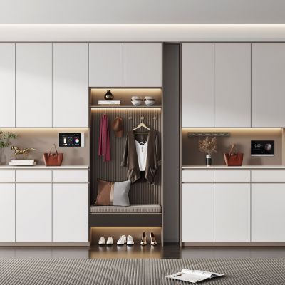 现代鞋柜 柜子 入户鞋柜 白色鞋柜 现代风格鞋柜 鞋柜3D模型