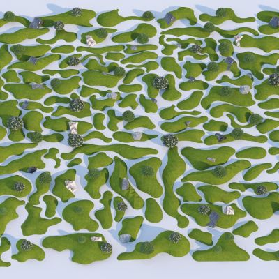 现代微地形3D模型