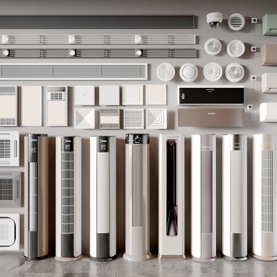 空调 立式空调 挂式空调 中央空调 出风口 圆形 极窄出风口