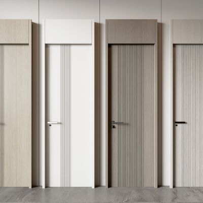 现代单开门 简约房间门 轻奢单开门 极简房间门 平开门 木门 门组合