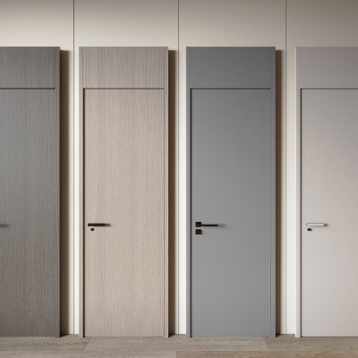 现代单开门 简约房间门 轻奢单开门 极简房间门 平开门 木门 门组合