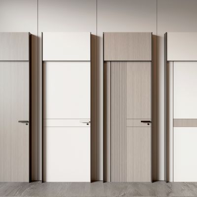 现代单开门 简约房间门 轻奢单开门 极简房间门 平开门 木门 门组合