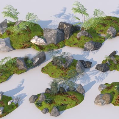 现代庭院景观3D模型