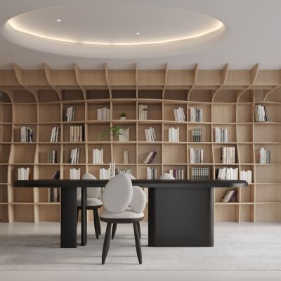 现代书房 书桌椅