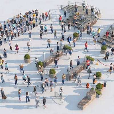 现代人物合集3D模型