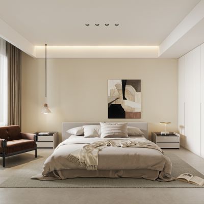 现代卧室，客餐厅