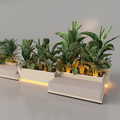 3d现代庭院座椅 景观小品 庭院沙发 景观座椅-2014