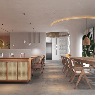 北欧,侘寂风快餐厅