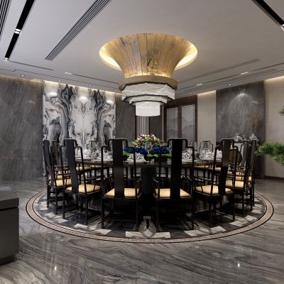 新中式餐厅包厢