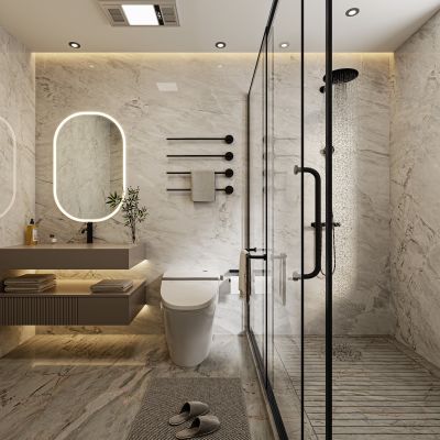 现代卫生间，卫生间，干区