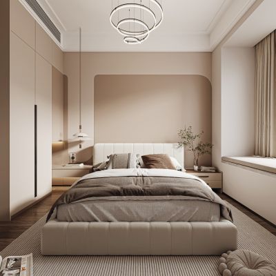 现代卧室，卧室，主人房，主卧