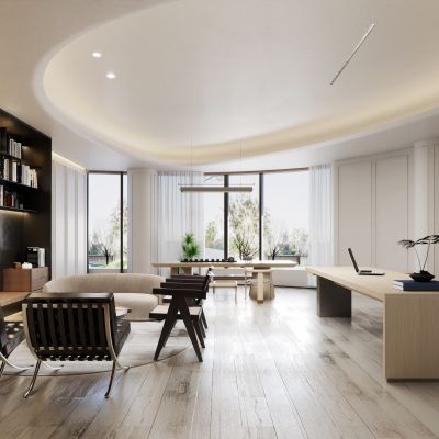 现代中古风办公室