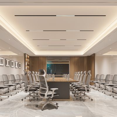 现代会议室3D模型