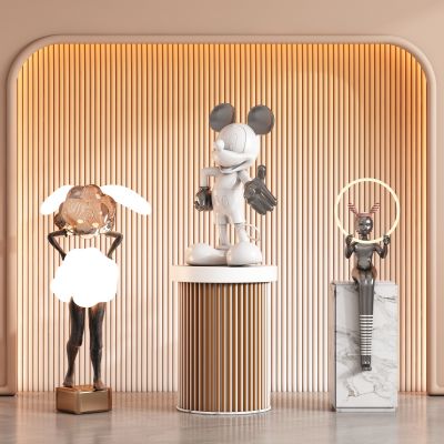 现代饰品公仔雕塑摆件