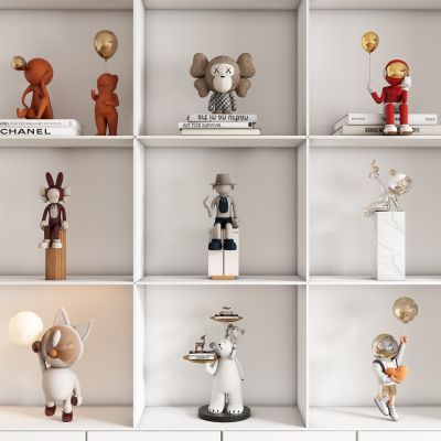 现代饰品公仔摆件