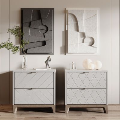 北欧床头柜