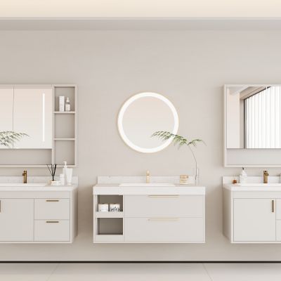 现代浴室柜 卫浴镜 洗手台 洗漱台 卫浴柜